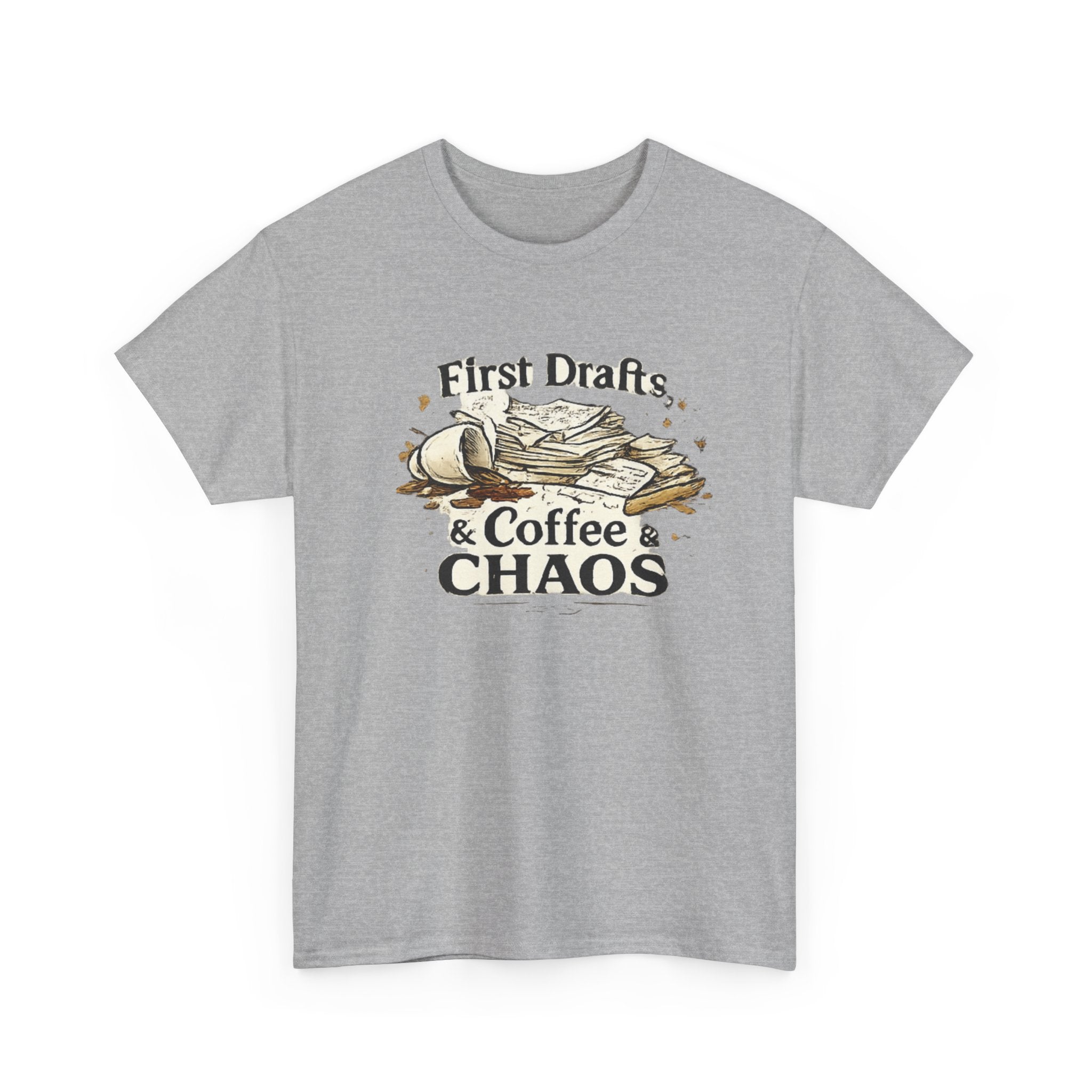 First Drafts Coffee and Chaos T-Shirt