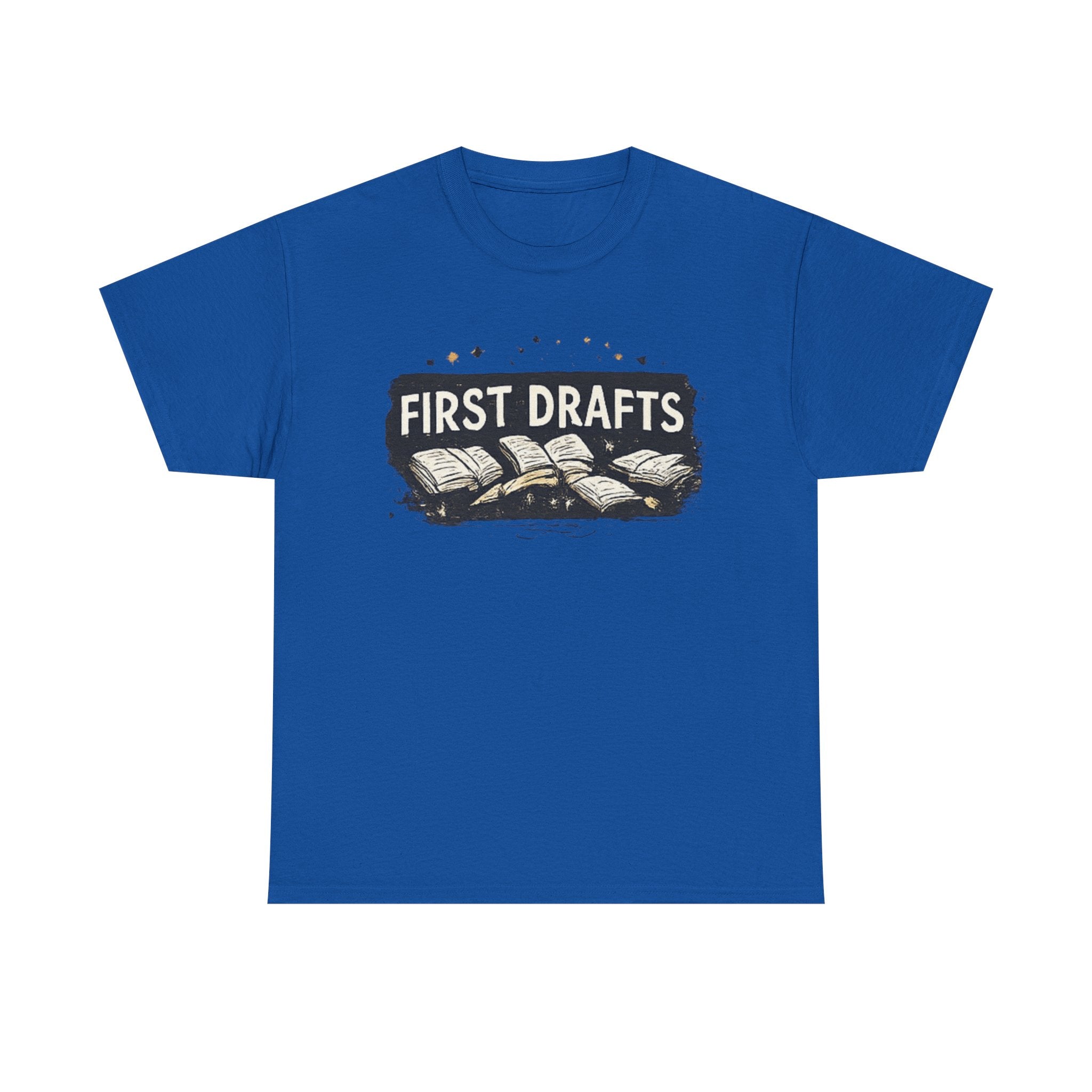 First Draft T-Shirt — with open books