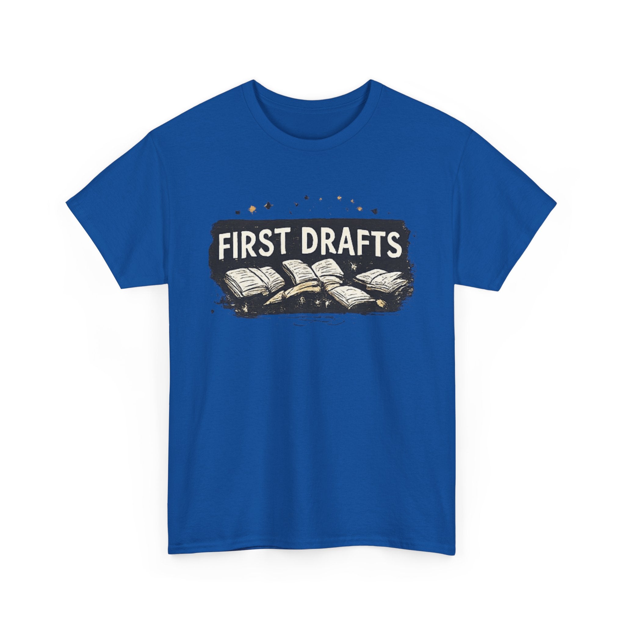 First Draft T-Shirt — with open books