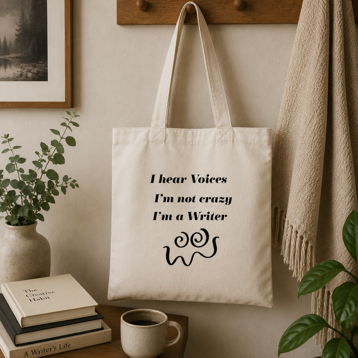 I'm Not Crazy I'm a Writer Tote Bag