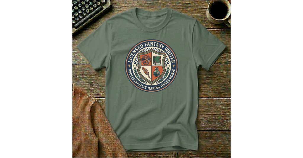 Licensed Fantasy Writer T-Shirt