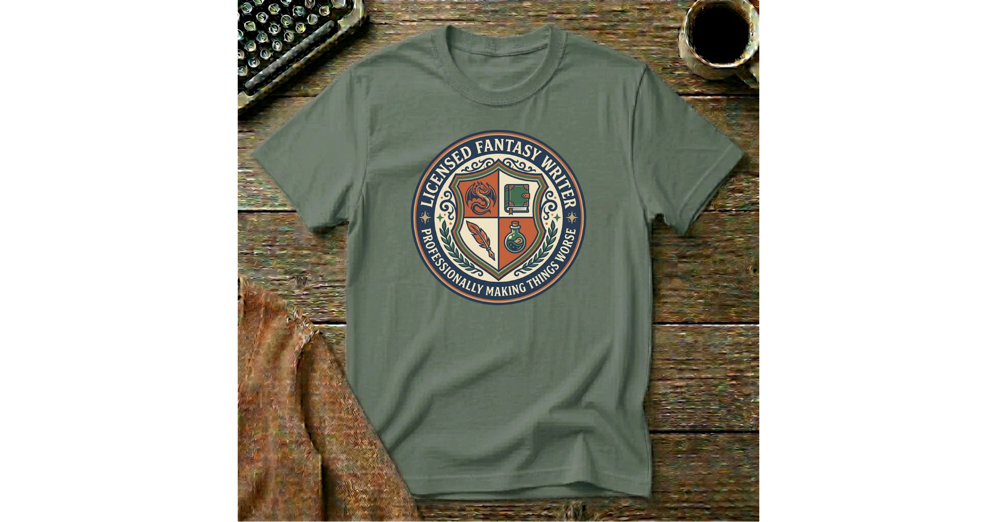Licensed Fantasy Writer T-Shirt