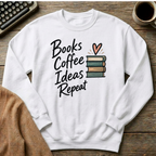 Books Coffee Ideas Repeat Sweatshirt