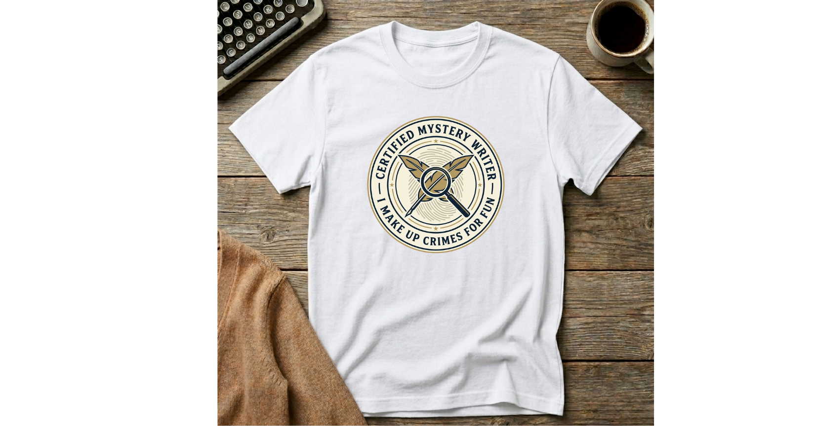 Certified Mystery Writer  T-Shirt