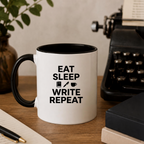 Eat Sleep Write Repeat Mug