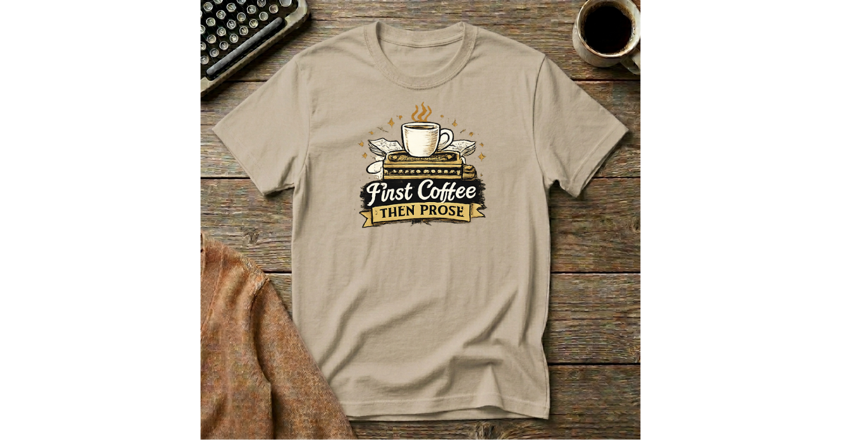 First Coffee Then Prose T-Shirt