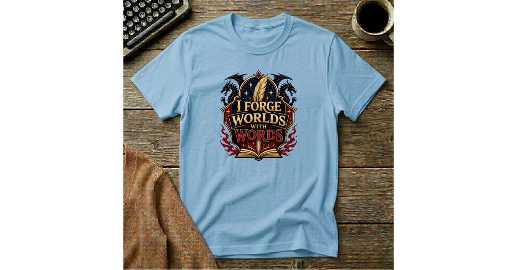 I Forge Worlds with Words T-Shirt