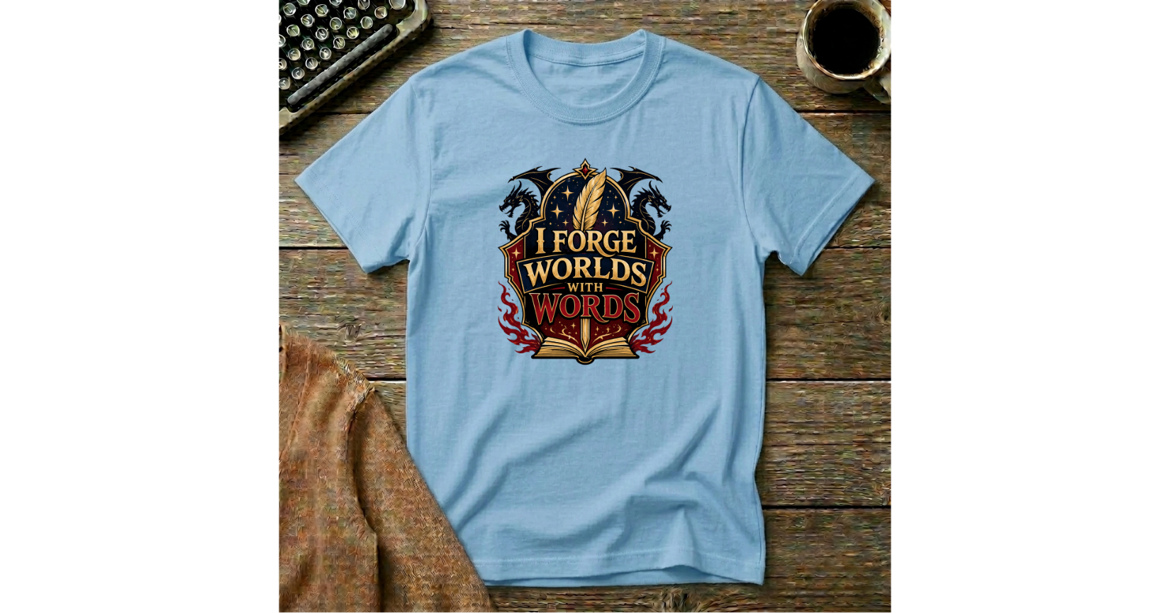 I Forge Worlds with Words T-Shirt