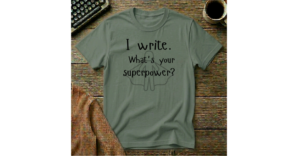 I Write. What's your Superpower? T-Shirt