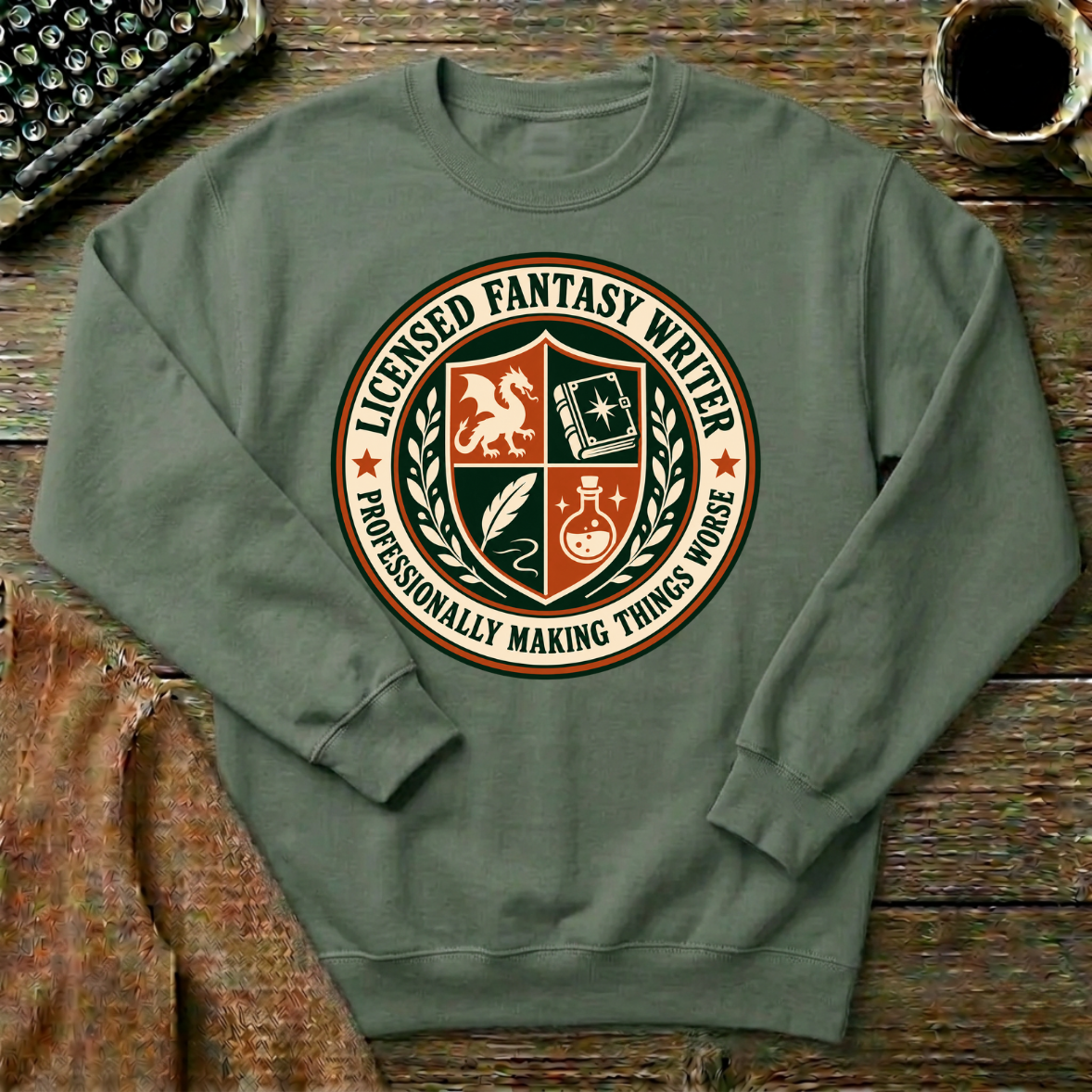 Licensed Fantasy Writer Sweatshirt