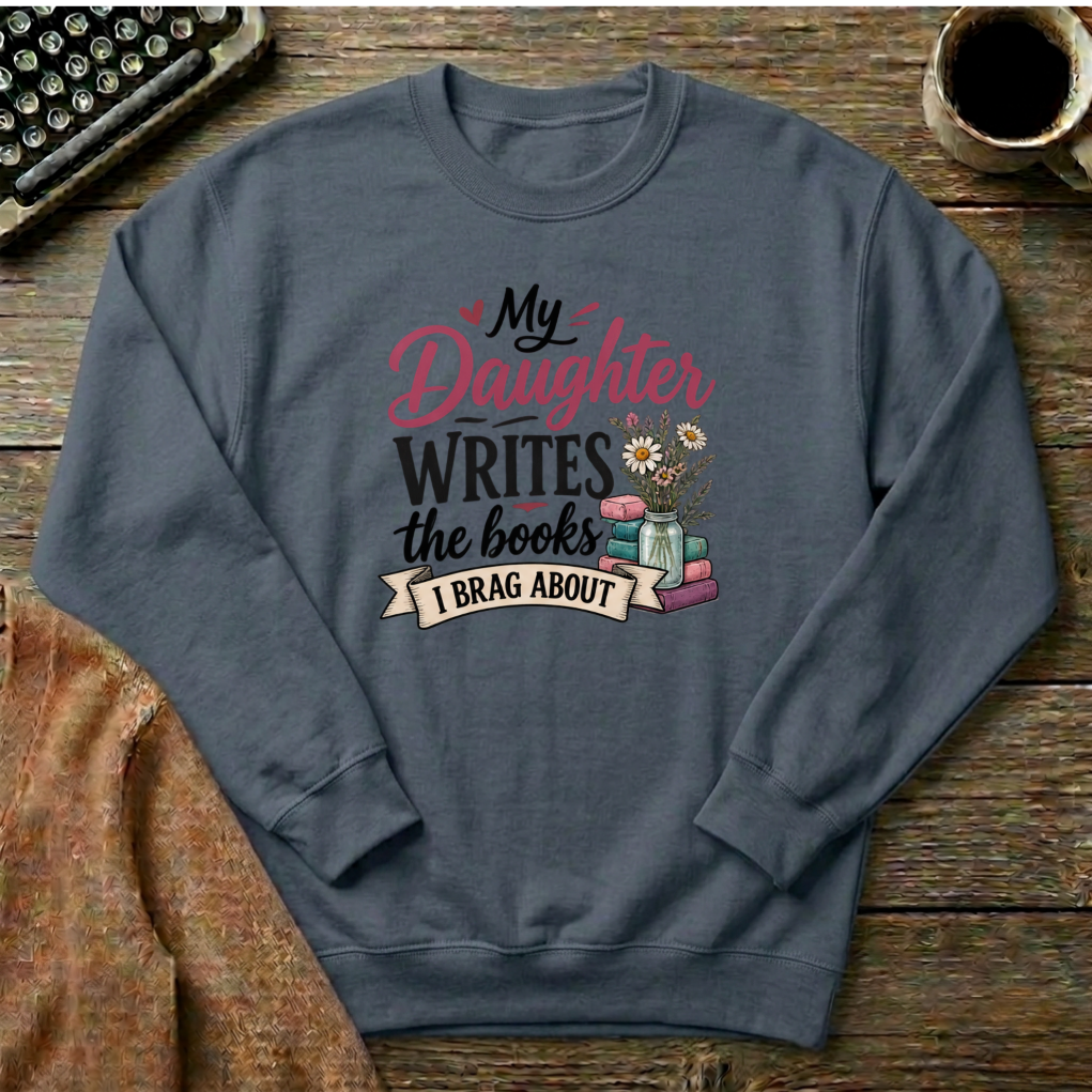 My Daughter Writes the Books I Brag About  Sweatshirt