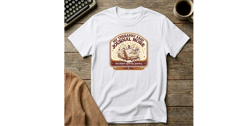 My Therapist Said Journal More-she didn't specify poetry  T-Shirt