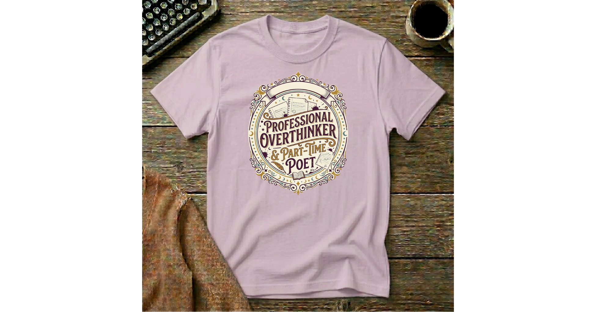 Professional  Overthinker & Part-time Poet  T-Shirt