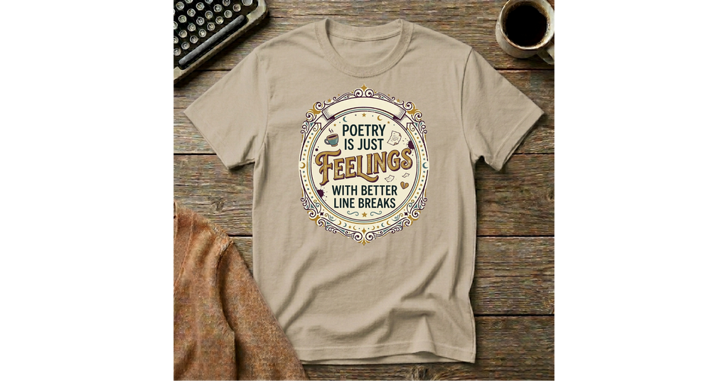 Poetry is Just Feelings  with Better Line Breaks T-Shirt