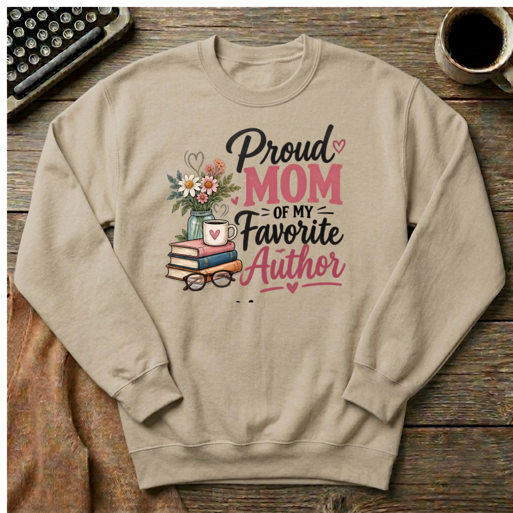 Proud Mom of My Favorite Author  Sweatshirt