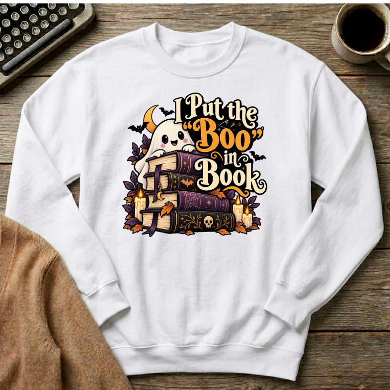 I Put The Boo In Book Sweatshirt