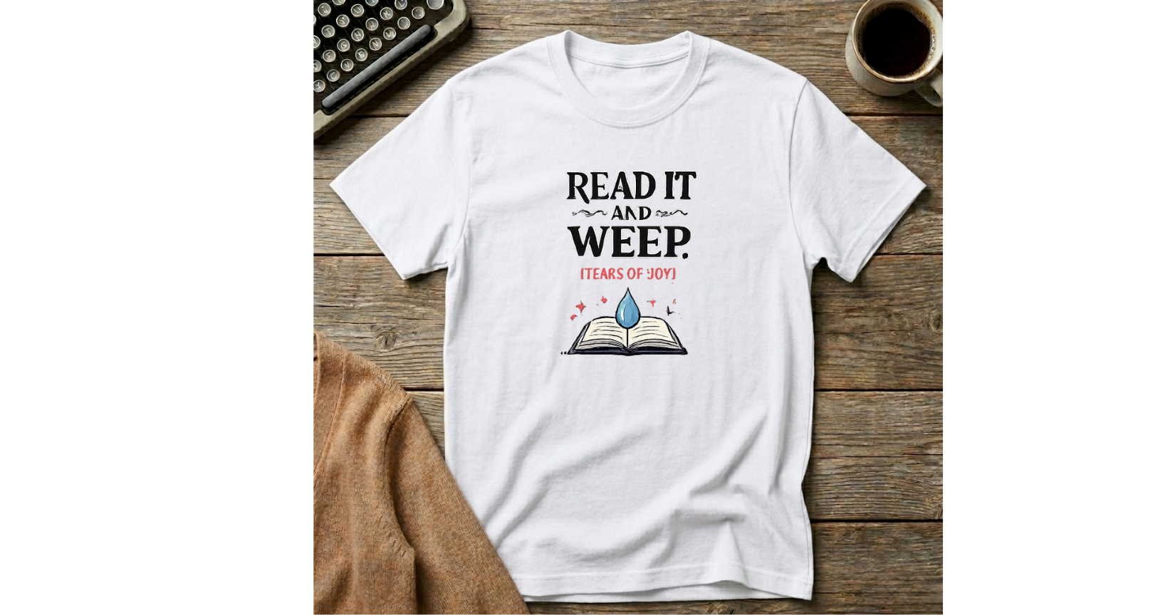 Read It And Weep- Tears of Joy T-Shirt