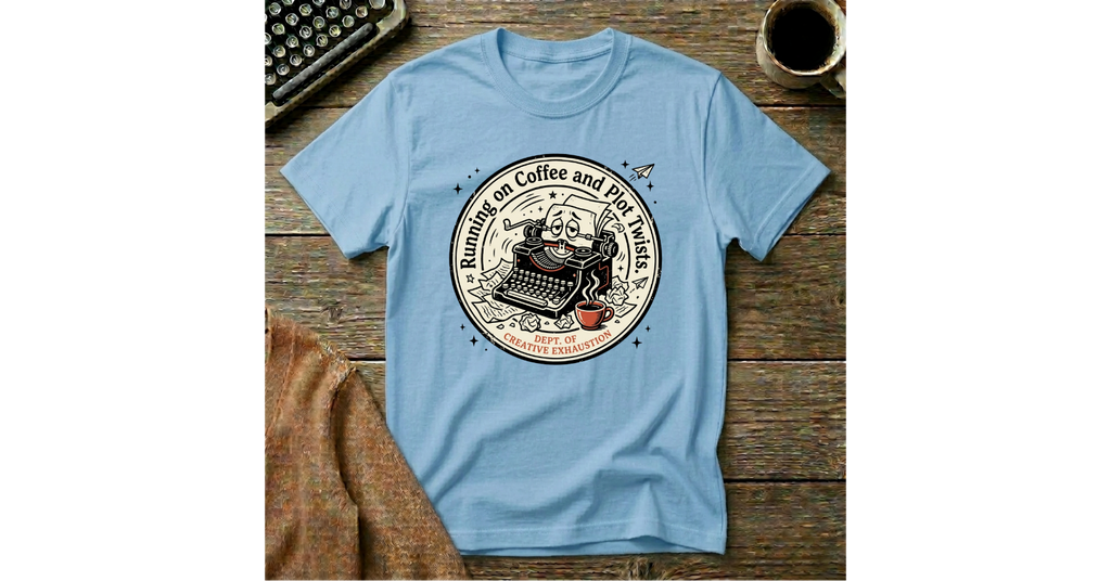 Running on Coffee and Plot Twists T-Shirt