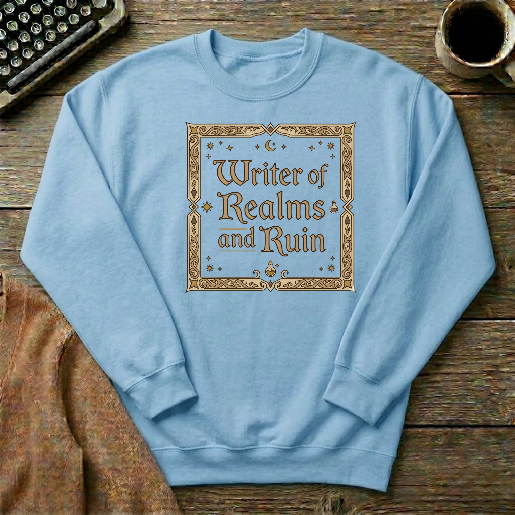 Writer of Realms & Ruin Enchanted Sweatshirt – Unleash Your Story in Classic Comfort