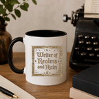 Writer of Realms & Ruin Mug: Enchanted Ceramic Mug for Fantasy Authors
