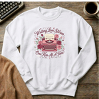 Writing Love Stories One Kiss at a Time Sweatshirt